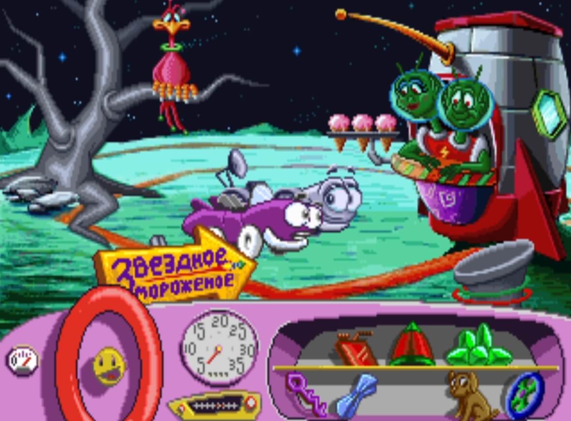 Putt-Putt Goes to the Moon - геймплей игры Windows